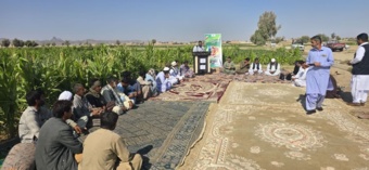 نهمین کاروان ترویج بهره وری الگوی کشت ملی محصولات زراعی با رویکرد تغییر اقلیم در شهرستان خاش