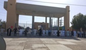 حضور کارکنان مرکز تحقیقات و آموزش کشاورزی و منابع طبیعی بلوچستان در تشکیل زنجیره انسانی مردم شهرستان بمپور