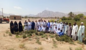 دوره آموزشی و بازدید از مزرعه الگویی پنبه در روستای چاه شهی از توابع شهرستان خاش