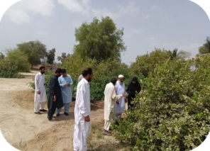 بازدید از باغ آقای اسدی با حضور مسئولین مرکز تحقیقات