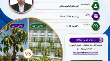 وبینار تخصصی مقایسه روش‌های سنتی و مدرن تکثیر انبه