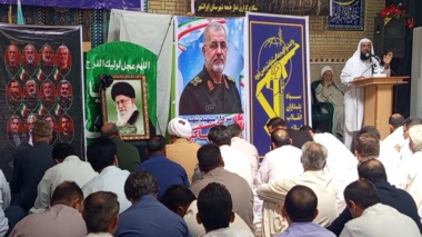 حضور رئیس و کارکنان مرکز تحقیقات کشاورزی بلوچستان در مراسم چهلم شهادت آیت‌الله خامنه‌ای در ایرانشهر