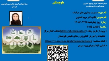 برگزاری وبینار آموزشی «مدیریت بیماری‌های مرکبات»